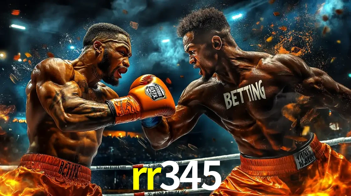 Dois boxeadores em uma luta intensa e explosiva, representando a adrenalina e as oportunidades de apostas em esportes de combate disponíveis na plataforma rr345.
